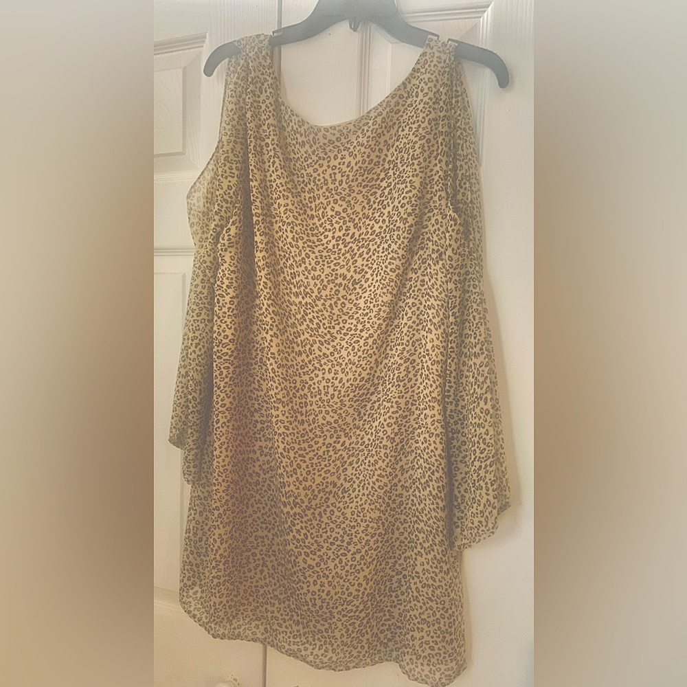 Nordstrom’s leopard print long-sleeved dress by Lush